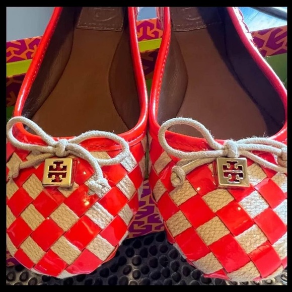 🔥1 hour sale - Worn 1X, Tory Burch, ballet Prescott flats, orange cream, 6.5 - Picture 10 of 11